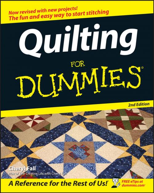 Cover of the book Quilting For Dummies by Cheryl Fall, Wiley