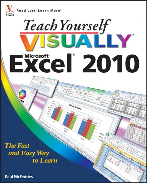 Cover of the book Teach Yourself VISUALLY Excel 2010 by Paul McFedries, Wiley