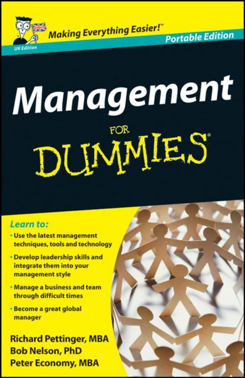 Cover of the book Management For Dummies, UK Edition by Richard Pettinger, Bob Nelson, Peter Economy, John Wiley & Sons