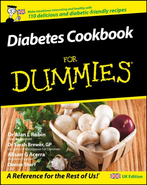 Cover of the book Diabetes Cookbook For Dummies by Dr. Sarah Brewer, Alan L. Rubin, Wiley