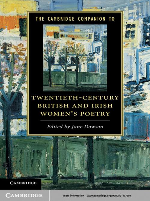 Cover of the book The Cambridge Companion to Twentieth-Century British and Irish Women's Poetry by , Cambridge University Press