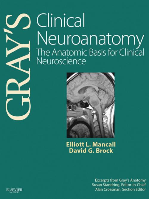 Cover of the book Gray's Clinical Neuroanatomy E-Book by Elliott L. Mancall, MD, David G. Brock, MD, CIP, Elsevier Health Sciences