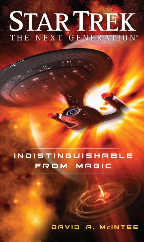 Cover of the book Indistinguishable from Magic by David A. McIntee, Pocket Books/Star Trek