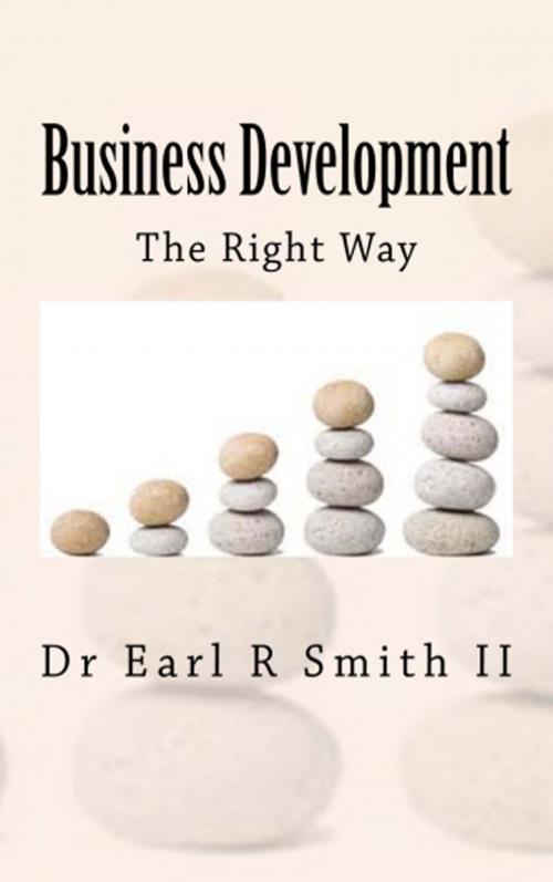 Cover of the book Business Development: The Right Way by Earl R Smith II, Earl R Smith II