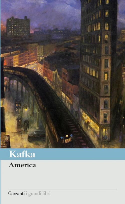 Cover of the book America by Franz Kafka, Garzanti classici