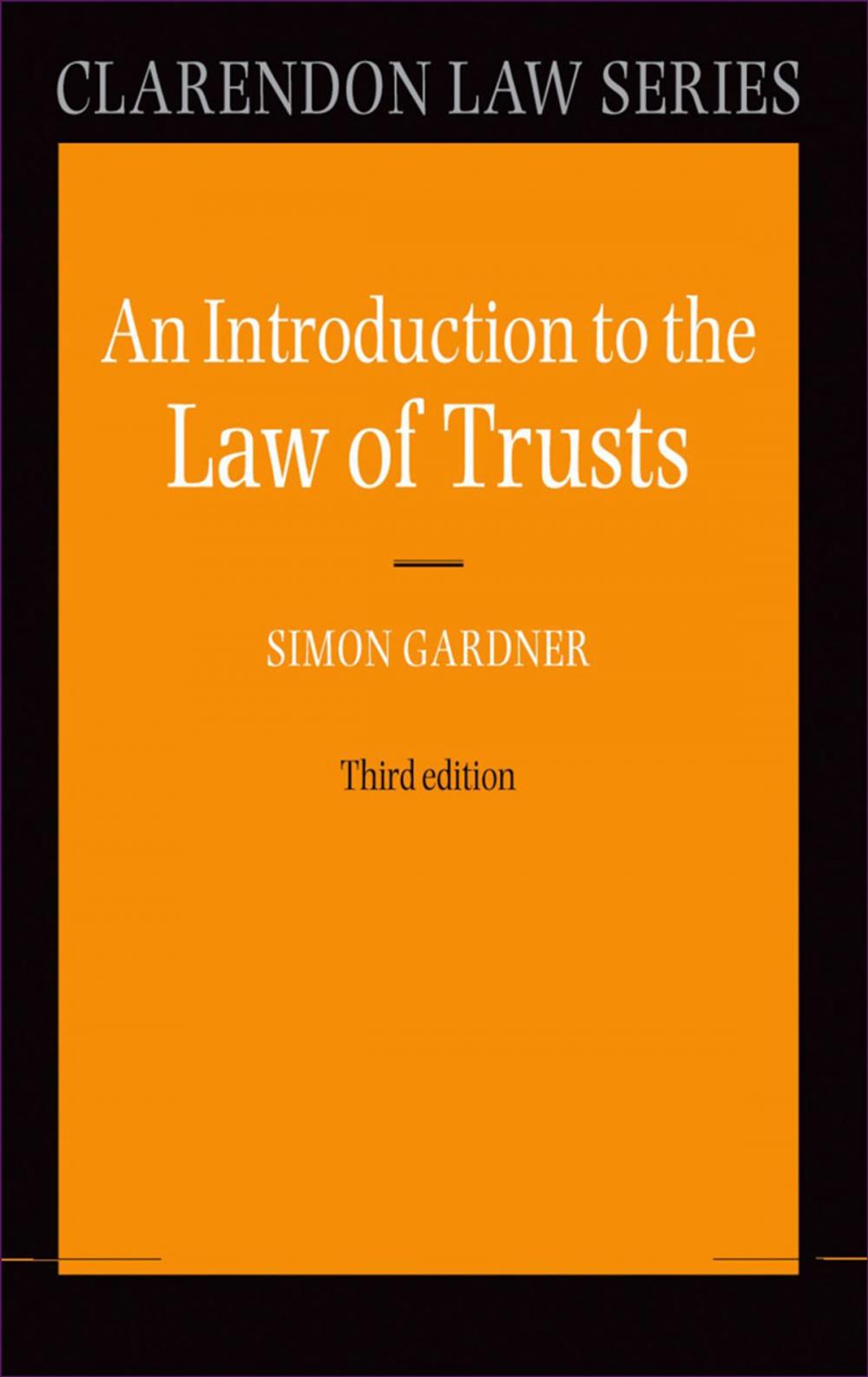 Big bigCover of An Introduction to the Law of Trusts