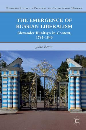 Cover of the book The Emergence of Russian Liberalism by N. Etchart, L. Comolli