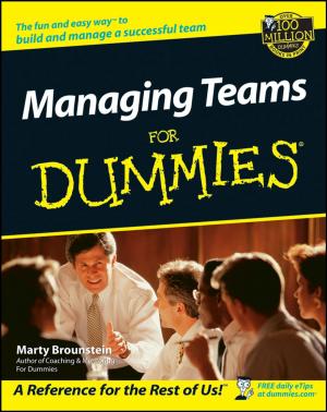 Cover of the book Managing Teams For Dummies by Xuefeng Yin, Xiang Cheng