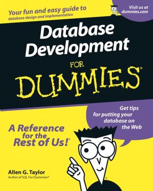 Cover of the book Database Development For Dummies by Doug Silsbee