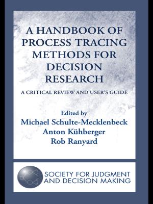 Cover of the book A Handbook of Process Tracing Methods for Decision Research by 
