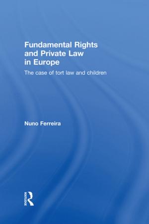 Cover of the book Fundamental Rights and Private Law in Europe by Robert Michels