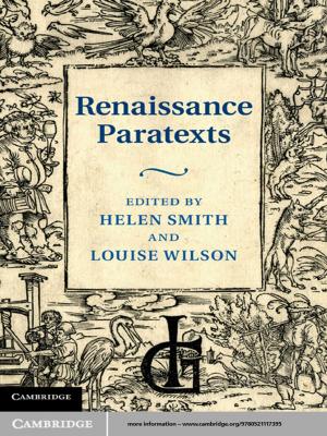 Cover of the book Renaissance Paratexts by Renée Jeffery