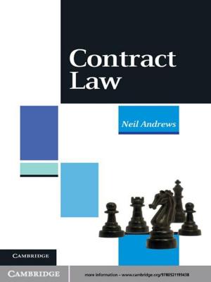 Cover of the book Contract Law by Anselm Bräuer