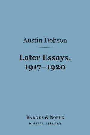 Book cover of Later Essays, 1917-1920 (Barnes & Noble Digital Library)