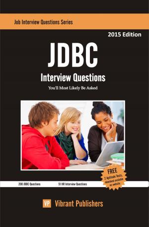 Book cover of JDBC Interview Questions You'll Most Likely Be Asked