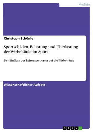 Cover of the book Sportschäden, Belastung und Überlastung der Wirbelsäule im Sport by Jan Stoye