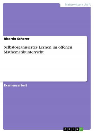 Cover of the book Selbstorganisiertes Lernen im offenen Mathematikunterricht by Anette Müller