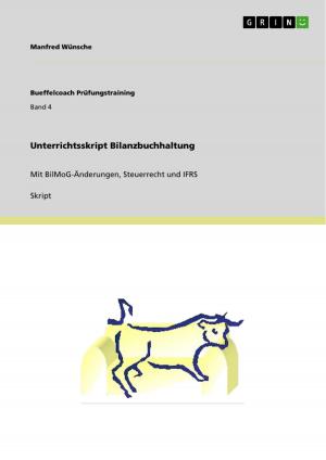 Cover of the book Unterrichtsskript Bilanzbuchhaltung by Thomas Rachfall