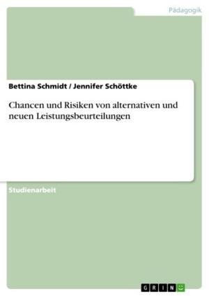 Cover of the book Chancen und Risiken von alternativen und neuen Leistungsbeurteilungen by Tobias Sowade
