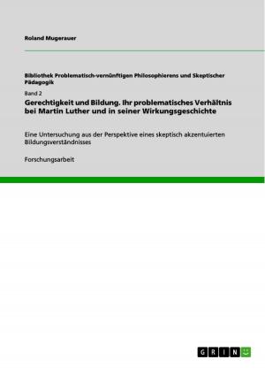 Cover of the book Gerechtigkeit und Bildung. Ihr problematisches Verhältnis bei Martin Luther und in seiner Wirkungsgeschichte by Nadine Elisabeth Müller