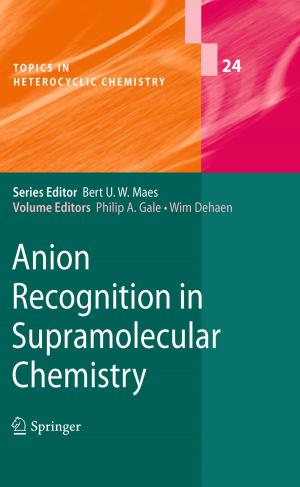 Cover of the book Anion Recognition in Supramolecular Chemistry by Dorothea Kaufmann, Petra Eggensperger
