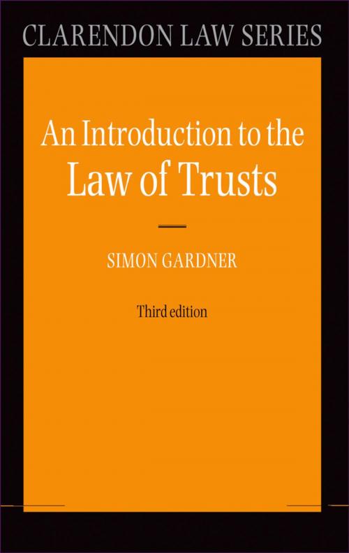 Cover of the book An Introduction to the Law of Trusts by Simon Gardner, OUP Oxford