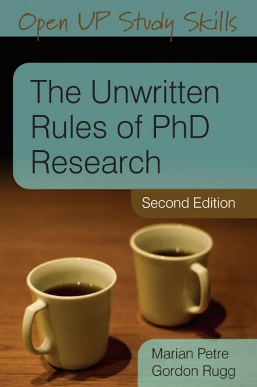 Cover of the book THE UNWRITTEN RULES OF PHD RESEARCH by Marian Petre, McGraw-Hill