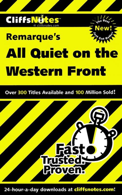 Cover of the book CliffsNotes on Remarque's All Quiet on the Western Front by Susan Van Kirk, Houghton Mifflin Harcourt