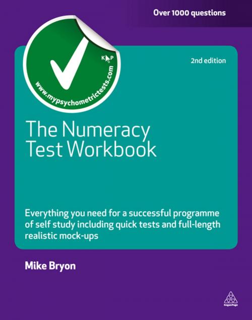 Cover of the book The Numeracy Test Workbook by Mike Bryon, Kogan Page