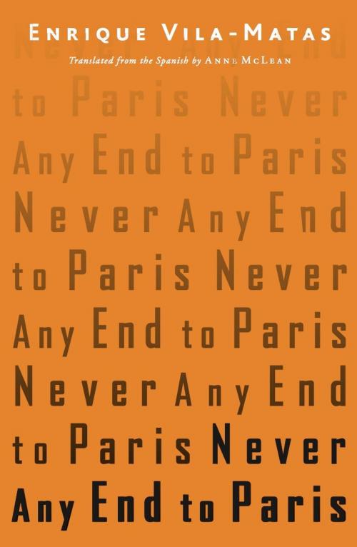Cover of the book Never Any End to Paris by Enrique Vila-Matas, New Directions