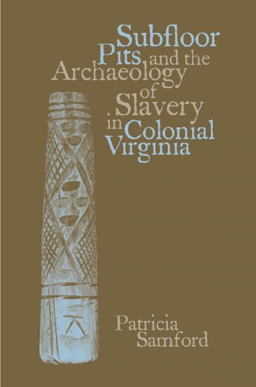 Cover of the book Subfloor Pits and the Archaeology of Slavery in Colonial Virginia by Patricia Samford, University of Alabama Press
