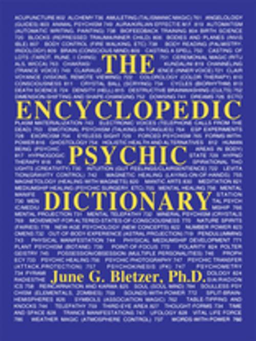 Cover of the book Encyclopedic Psychic Dictionary by June G. Bletzer Ph D, World Tree Press