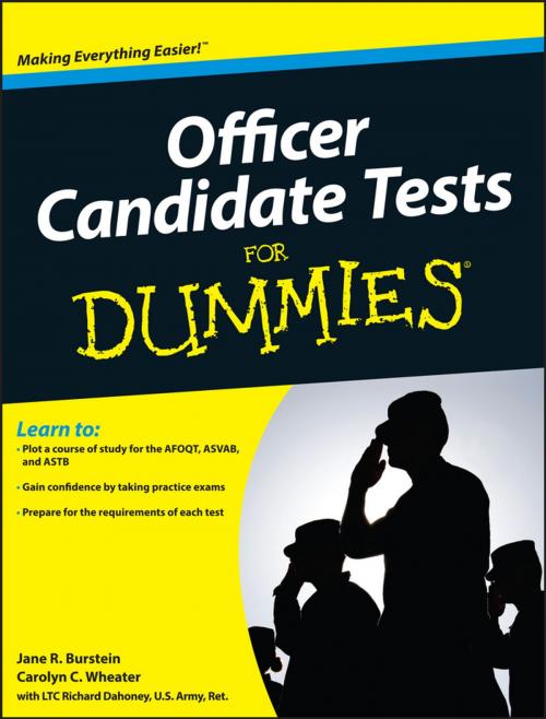 Cover of the book Officer Candidate Tests For Dummies by Jane R. Burstein, Carolyn C. Wheater, Wiley