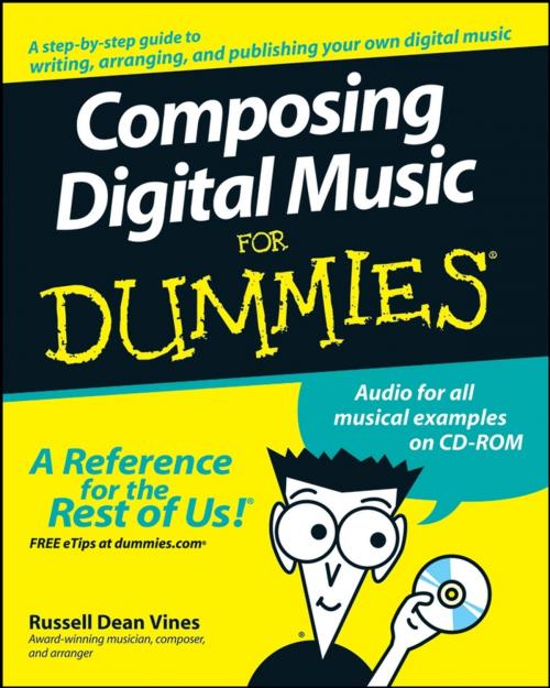 Cover of the book Composing Digital Music For Dummies by Russell Dean Vines, Wiley