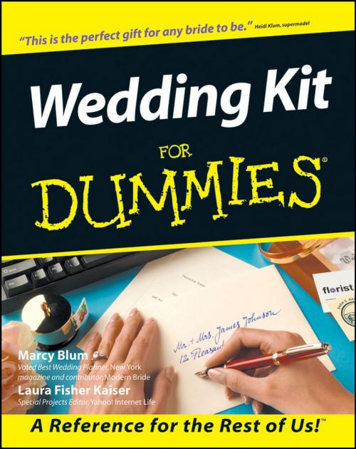 Cover of the book Wedding Kit For Dummies by Marcy Blum, Laura Fisher Kaiser, Wiley