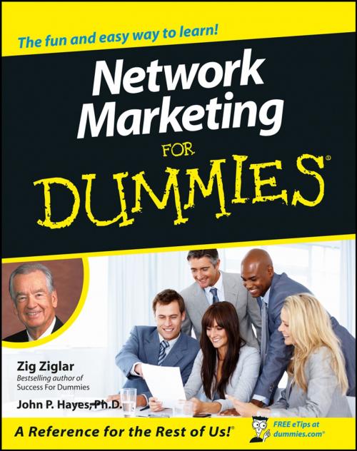 Cover of the book Network Marketing For Dummies by Zig Ziglar, John P. Hayes, Wiley