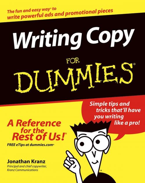 Cover of the book Writing Copy For Dummies by Jonathan Kranz, Wiley