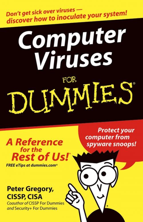 Cover of the book Computer Viruses For Dummies by Peter H. Gregory, Wiley