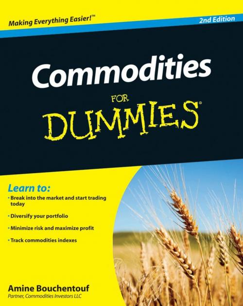 Cover of the book Commodities For Dummies by Amine Bouchentouf, Wiley