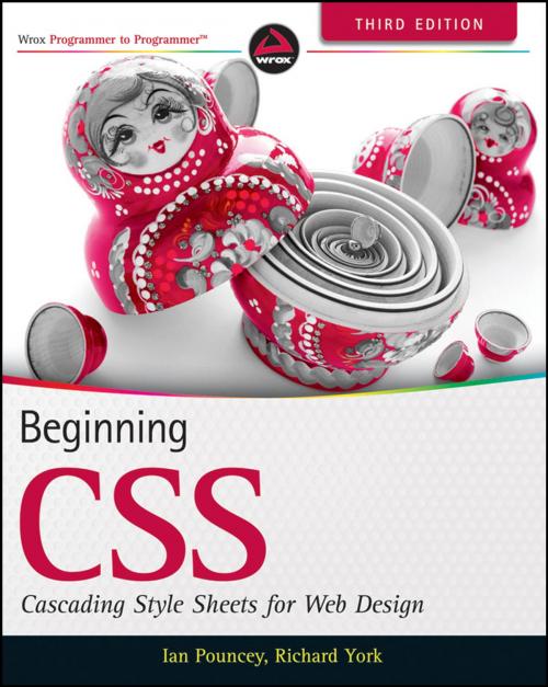 Cover of the book Beginning CSS by Ian Pouncey, Richard York, Wiley