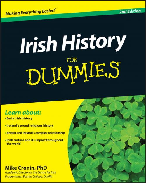 Cover of the book Irish History For Dummies by Mike Cronin, Wiley
