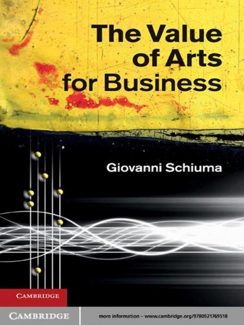 Cover of the book The Value of Arts for Business by Giovanni Schiuma, Cambridge University Press