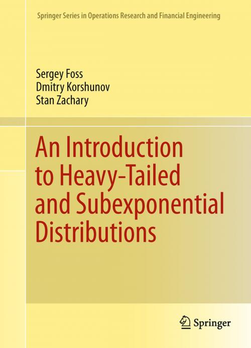 Cover of the book An Introduction to Heavy-Tailed and Subexponential Distributions by Sergey Foss, Dmitry Korshunov, Stan Zachary, Springer New York