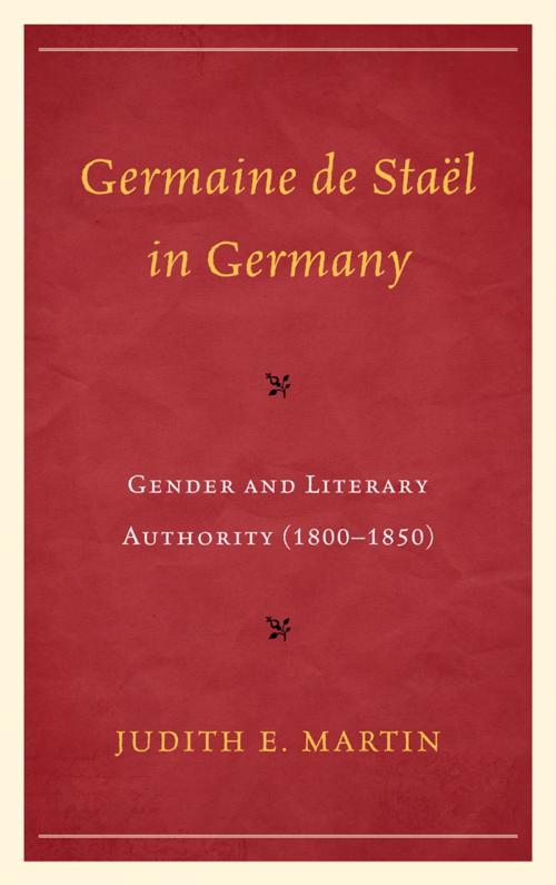 Cover of the book Germaine de Staël in Germany by Judith E. Martin, Fairleigh Dickinson University Press