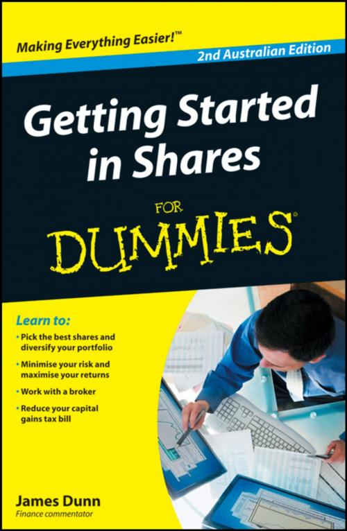 Cover of the book Getting Started in Shares For Dummies by James Dunn, Wiley