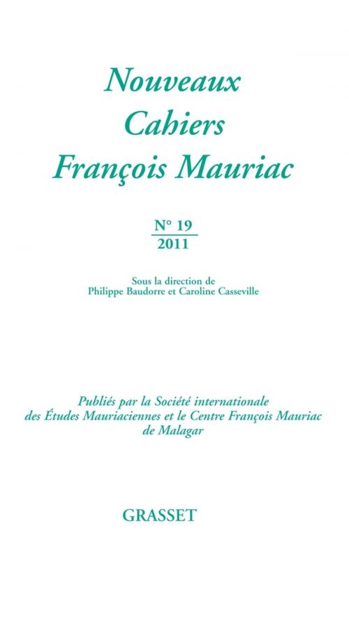 Cover of the book Nouveaux cahiers François Mauriac N°19 by François Mauriac, Grasset