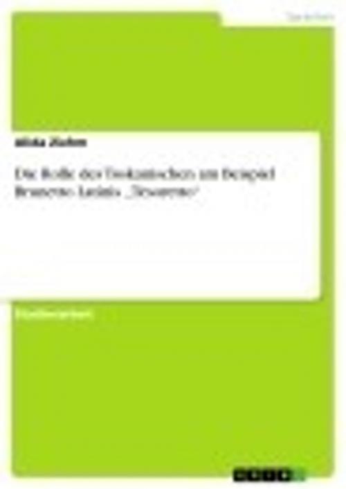Cover of the book Die Rolle des Toskanischen am Beispiel Brunetto Latinis 'Tesoretto' by Alida Ziehm, GRIN Verlag