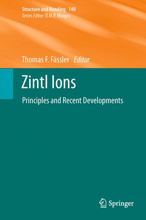 Cover of the book Zintl Ions by , Springer Berlin Heidelberg