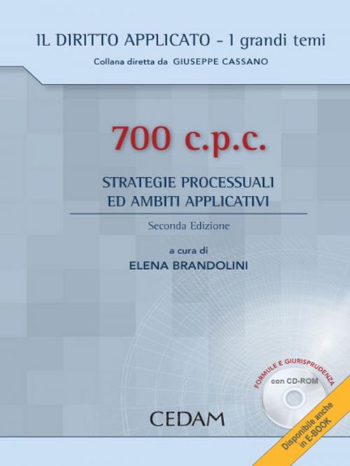 Cover of the book 700 c.p.c. - Strategie processuali ed ambiti applicativi by Brandolini Elena, Cedam