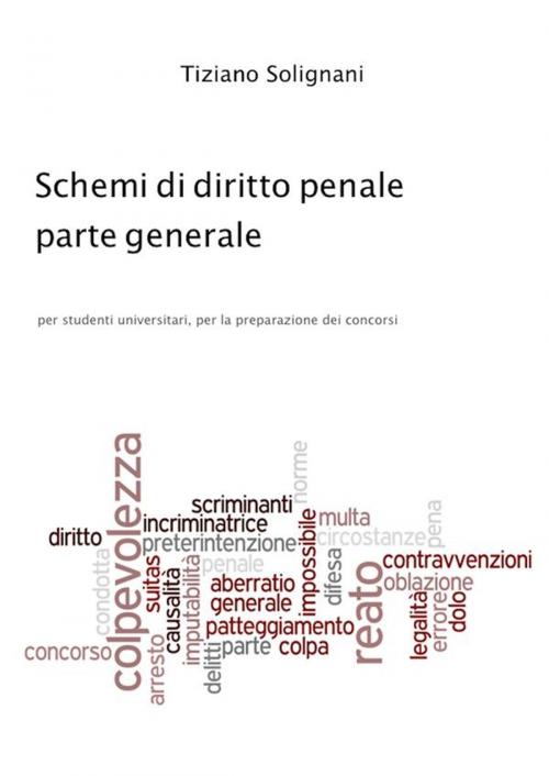 Cover of the book Schemi di diritto penale - parte generale by Tiziano Solignani, Tiziano Solignani